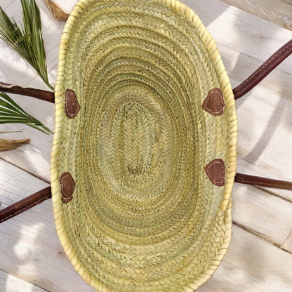 Handcrafted Moroccan Straw Basket – Durable & Stylish